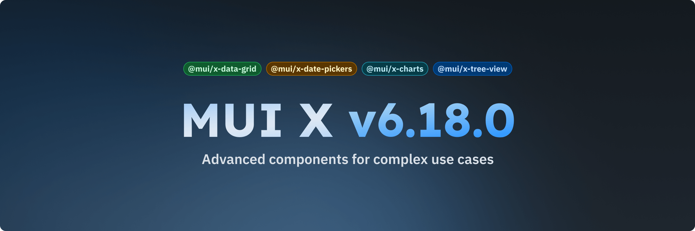 MUI X v6.18.0 release